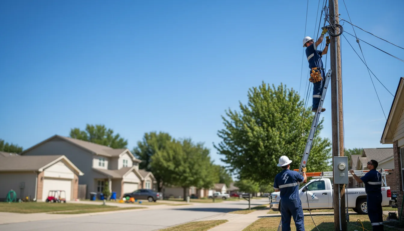 Residential electrician providing installation services in Malta, OH